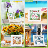 Trandraft 13 Pcs Interchangeable Seasonal Diamond Painting Kits for Adults Monthly 5D Diamond Art Calendar Kits with Frame for Christmas Thanksgiving Winter Holiday Decor Gift(Stylish Style)