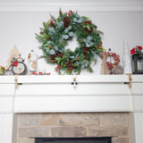 [Fireplace Stocking and Garland Hanger] - Patented Mantle Holder Has Two Hooks - Hold Christmas Stocking and Hang Garland - Durable Wrought Iron - Padded Contact Points (3 Pack - Gold)