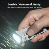 WUBEN X4 EDC Flat Flashlight with RGB Light, 1500 Lumens Mini Flashlight with Tactical Switch and Magnetic, IP68 Portable Pocket Clip USB C Flash Light for Camping, Checking, Emergencies