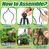 2 Set Metal Garden Obelisk Trellis for Climbing Plants with 100 Ties 18 x 12'' Sturdy Versatile Support for Roses Vines Flowers Potted Plants Garden Ornament Easy Assembly Indoor Outdoor Displays