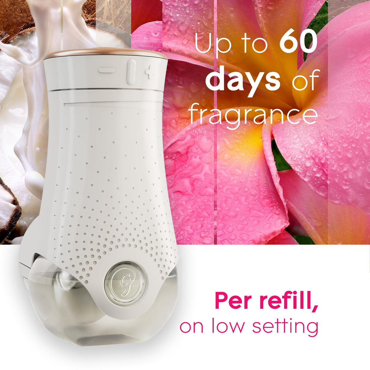 Glade PlugIns Scented Oil 10 Refills, Air Freshener, Exotic Tropical Blossoms, 10 x 0.67 oz, Packaging May Vary