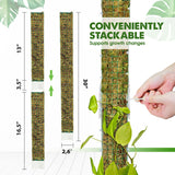 DUSPRO 2 Pack 16.5" D-Shaped Plastic Stackable Moss Poles