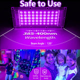 Akpgf 4 Pack 50W Black Lights for Glow Party,Halloween Blacklight