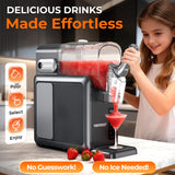 VIBOFROST 9-in-1 Slushie Machine for Home,88oz Frozen Drink Maker with Rapid Cooling&Auto-Clean,Quiet Ice Slush Maker for Margaritas,Milkshakes,Frappés&More, Perfect for Parties