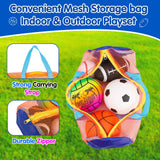 Qirptey 5 Pack Sports Balls Set for Boy Outdoor Kids Toys with Bag & Pump