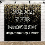 BELECO 10x8ft Fabric Custom Backdrop with Picture Logo Text Customize Your Design Personalized Background Customized Backdrop Banner Birthday Wedding Christmas Party Decoration Photoshoot Studio Prop