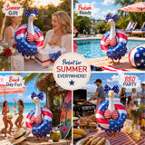 Pextian Patriotic Bikini Goose Outfits, 23” 4th of July Porch Goose Outfit, Summer Goose Clothes for Fourth of July Independence Day, Outdoor Lawn, Yard, Patio Decor
