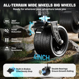 48" XL Collapsible Wagon Cart, 560 lbs Capacity Heavy Duty Folding Wagon with 7" All-Terrain Wheels, Foldable Utility Wagon for Camping, Garden, Shopping, Sports & Moving