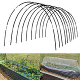 Greenhouse Hoops Grow Tunnel, 10 Sets of 7FT Garden Hoops for Raised Beds, Rust-Proof Fiberglass Frame for Garden Netting, Greenhouse Kit, Plant Shade Cloth, Plant Row Cover, 50 pcs
