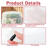 Warmfarm 2 Pcs Vertical Plant Pot Insect Netting,5-Tier Stackable Planter Garden Net Cover for Strawberry, Planter Pot Protection Mesh with Drawstring for Strawberry Herb Vegetable Flower Fruit