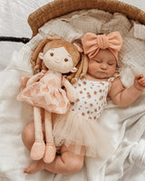 LeyaDoll Soft Baby Doll Toys (16''), My First Baby Rag Doll for 1 Year-Old Girl Birthday Gift, Christmas Plush Toys Gift for Toddler Kids Infants -Sweetheart Girl