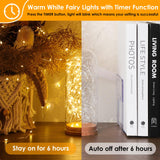 Mlambert 6 Pack 33FT Fairy Lights Battery Operated with Remote and Timer, Dimmable Waterproof 8 Modes Light for Bedroom Dorm Christmas-Warm White