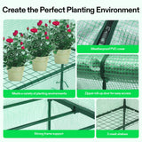 VIVOSUN 57 x 29 x 77-Inch Mini Walk-in Greenhouse with Windows, Shelves and Anchors, Plant Garden Hot House