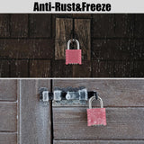 Large Outdoor Combination Lock, Diyife Heavy Duty Weather Resistant Padlock, 4 Digit Security Resettable, Hidden Password Design for Indoor/Outdoor Use, Tools, Fences, Sheds, Gates, Pink