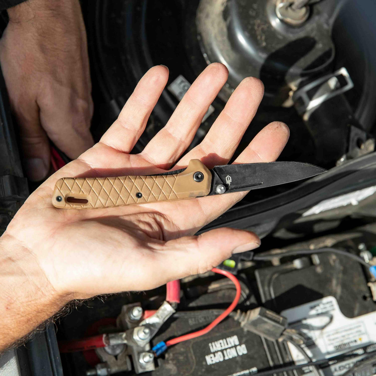Gerber Gear Zilch Pocket Knife - 3.1" Plain Edge Blade Folding Knife - EDC Gear and Equipment - Coyote Brown