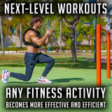 Gymnastics Power - Weighted Vest 6lb, 10lb, 12lb, 25lb, 35lb, 45lb, 60lb Removable Iron Weights for Men and Women Workout for Calisthenics and Fitness Sport Training (45 LB - Black)