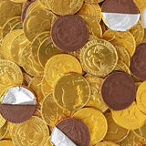 Holiday Gold Half Dollar Chocolate Coins 1LB. Milk Chocolate Coins for Birthdays, Christmas, Halloween or any ocasion. Half Dollar Gold Foil Coins, Pieces Individually Wrapped (1 Pound)
