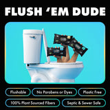 DUDE Wipes Flushable Wipes Variety sTOOL Kit Gift Set for Him - 9 Packs, 432 Total - Mint Chill, Shea Butter & Unscented - Sewer & Septic Safe