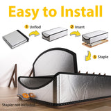 LEMOONE Attic Door Insulation Cover 25"x54"x11", Energy Saving Tent Attic Stairs Cover Ladder Pull Down Insulator, R-Value 15.5 Thicken Aluminum Foil Stairway Insulation with Zipper Fireproof