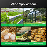 VIVOSUN Humidity Controller, 1200W Dual-Stage Outlet, Pre-Wired Digital Humidistat with Dual LED Displays for Humidifier/Dehumidifier/Fan, Ideal for Greenhouse, Grow Tent, Home-Brewing, Mushroom