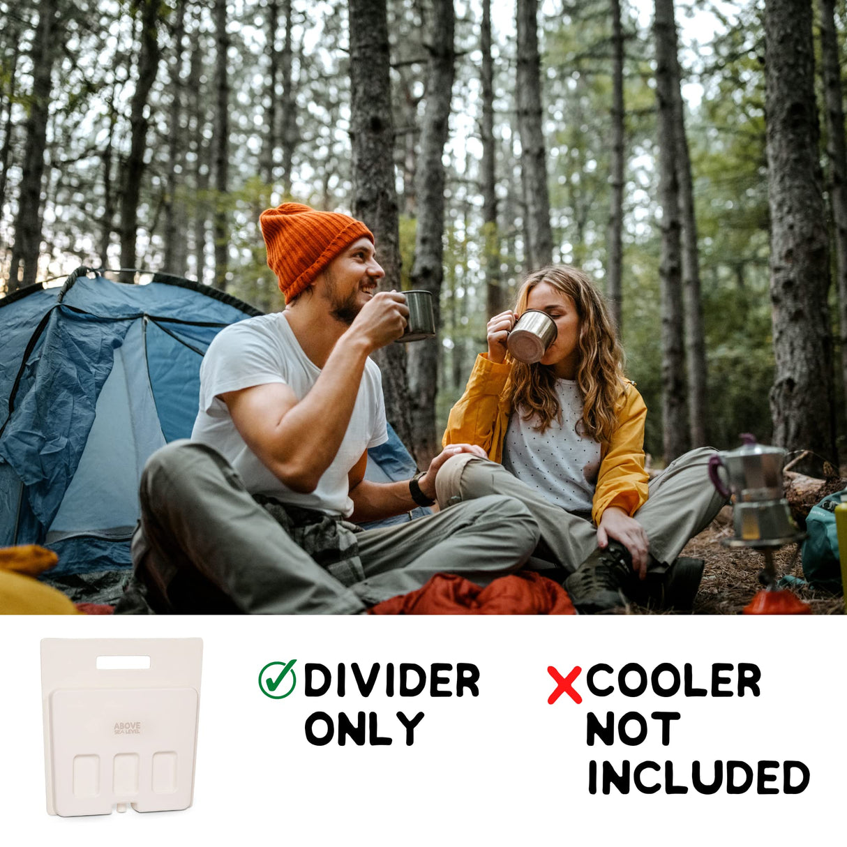 Above Sea Level Ice Pack Divider Compatible with YETI Coolers - Fits YETI Tundra Haul