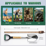 Garden Shovel for Digging, 29 Inch Small Shovel with Ergonomic D-Handle, Heavy Duty Stainless Steel Gardening Shovel for Planting and Yard Work, Compact Beach Shovels for Sand, Soil and Landscaping