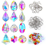 kanpura 164 Pcs DIY Suncatchers Kits Crystal Suncatcher Sun Catchers with Crystals Chandelier Prism Replacement Sun Catcher Beads for Windows Hanging