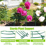 MJZ 4 Pack Peony Cages and Supports, 11.5" Dx16 H Metal Plant Supports