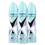 Degree UltraClear Antiperspirant Deodorant Dry Spray, 3 Count, 3.8 oz