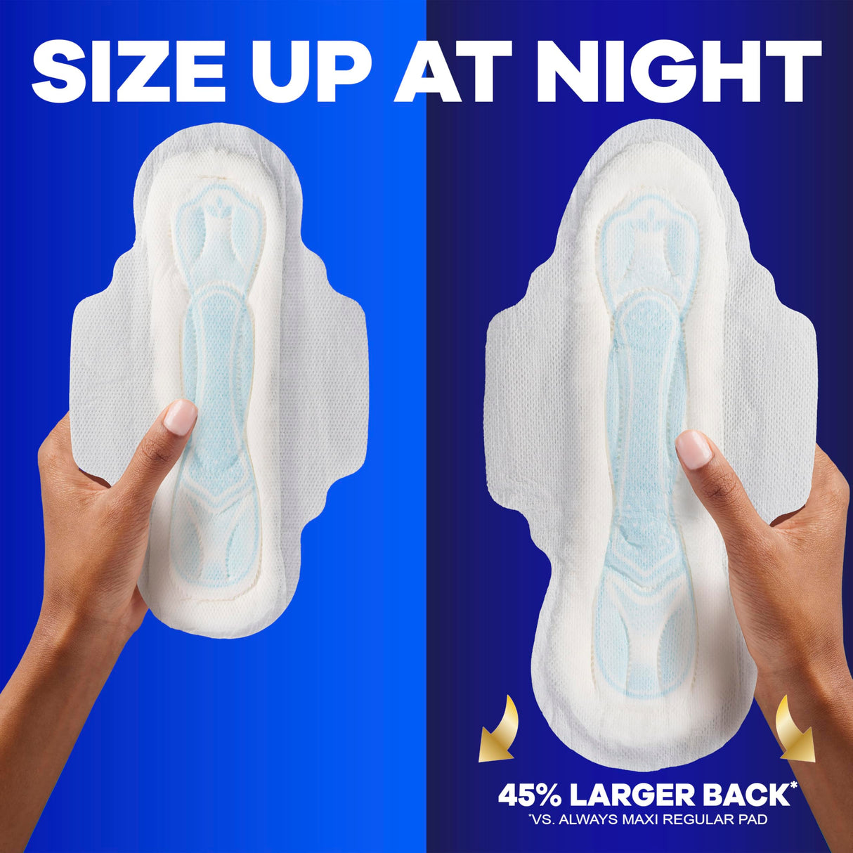 Always Maxi Overnight Pads with Wings, Size 4, Overnight, Unscented, 28 Count x 3 (84 Count Total) (Packaging May Vary)