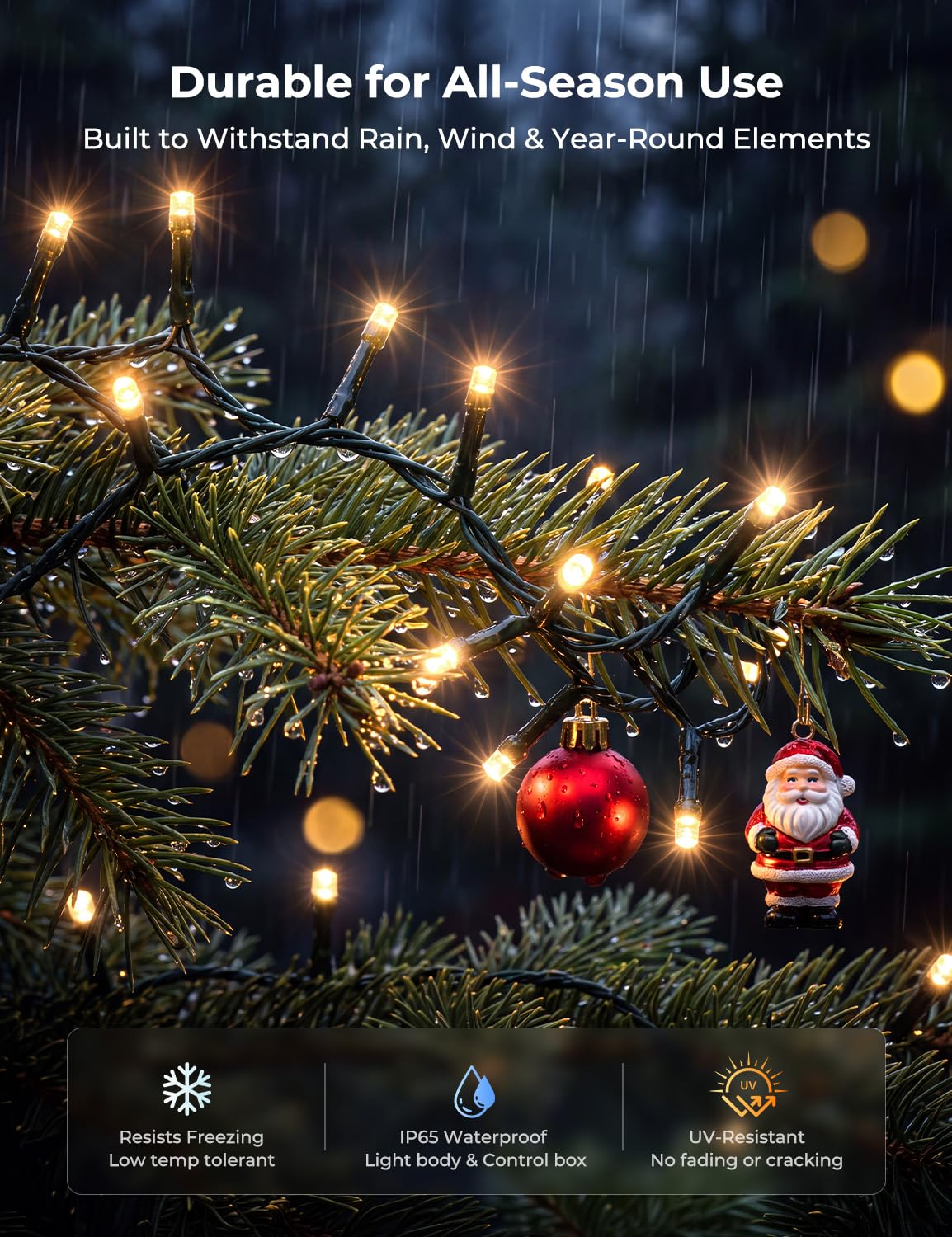 Minetom 82ft 250LED Smart Color Changing Christmas Halloween Tree Lights