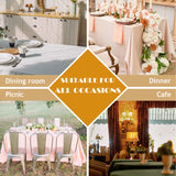 BALCONY & FALCON Table Cloth for 6 Foot Rectangle Tables – Waterproof, Wrinkle-Free Farmhouse Tablecloth for Dining, Kitchen, Wedding, Baby Shower & Christmas Holiday Gatherings (Olive, 55" x 95")