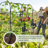 whiffee 7.3FT Cucumber Trellis for Raised Bed, Garden Arch Trellis with Net
