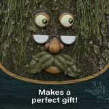 Tree Faces Decor - Outdoor Yard Art Garden Decoration - Unique Peeker for Outdoors and Indoors - Old Man Tree Hugger Art