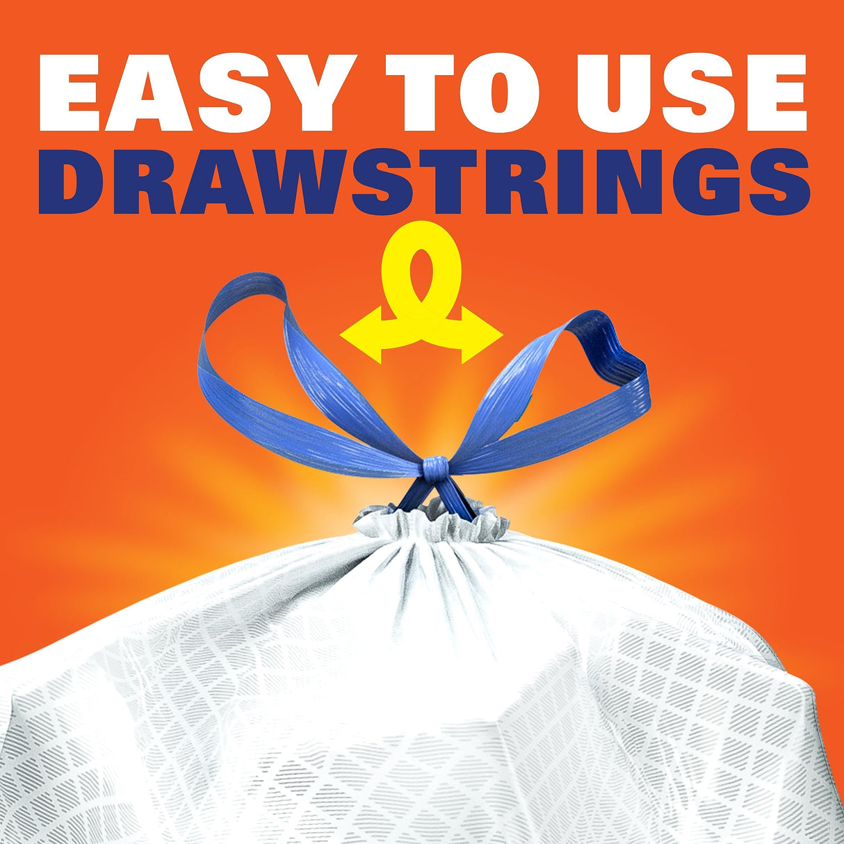 Hefty Ultra Strong 13 Gallon Trash Bags, Tall Kitchen Trash Bags 13 Gallon Size, Drawstring Closure, Continuous Odor Control, White, Lavender and Sweet Vanilla Scent, 110 Bags