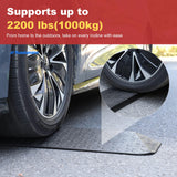 Ruedamann 1-1/2" Rise Rubber Threshold Ramp, 42.9" Wide Wheelchair Ramp, 2200 Lbs Capacity, Entry Ramp, Curb Ramps with Non-Slip Surface, Door Ramps for Wheelchairs, Scooter, Power Chairs, Driveways