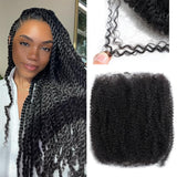 Beauty Youth 16 Inch Afro Kinkys Bulk Human Hair (100 Gram/Pack), Braiding Hair for Dreadlocks, Loc Repair, Twists, Dreadlock Extensions