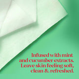 Burt's Bees Stocking Stuffers, Cucumber & Mint Face Wipes, for All Skin Types, Refreshing Makeup Remover & Facial Cleansing Towelettes, Skin Care Christmas Gifts, 30 Ct. (3-Pack)