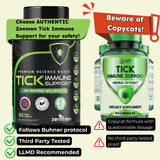 Zenmen Tick Immune Support Supplement - Improved Formula - Japanese Knotweed, Cat's Claw, Chinese Skullcap, Cryptolepis Sanguinolenta, Sweet Wormwood - 90 Vegan Capsules, Made in The USA