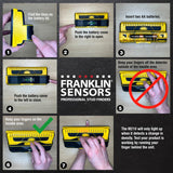 Franklin Sensors Prosensor M210 Stud Finder With 13-Sensors, Wood & Metal Stud Detector/Wall Scanner, Live Wire Detection, Made in the USA