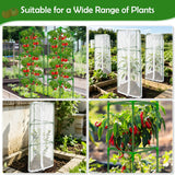 Tetutor 3 Pack Tomato Cages for Garden with Tomato Netting