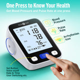 Runstar Upper Arm Blood Pressure Monitor with Wide Range Cuff (8.7'' -16.5'') for Home Use FSA/HSA Eligible, Automatic Digital BP Machine with Storage Bag, 2x99 Reading Memory