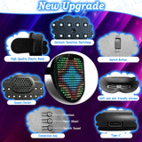 COOLGUARDER Led Mask with Sound Effects and Gesture Sensing, Light up Music Mask for Halloween Rave Costume Christmas Cosplay Birthday Masquerade Dj Parties