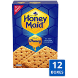 HONEY MAID Graham Crackers, Lunch Snacks, Bulk Snacks, 12 - 14.4oz Boxes
