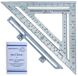 Swanson Tool Co S0107 "Big 12" 12-Inch Speed Square Layout Tool with Blue Book