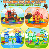 Magnetic Tiles Lava Dinosaur Toys Magnetic Blocks Building Set for Kids 3+