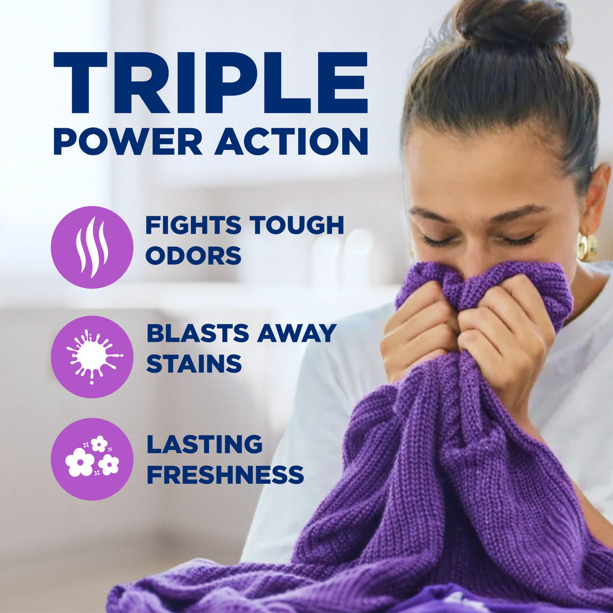 ARM & HAMMER Plus OxiClean with Odor Blasters Liquid Laundry Detergent