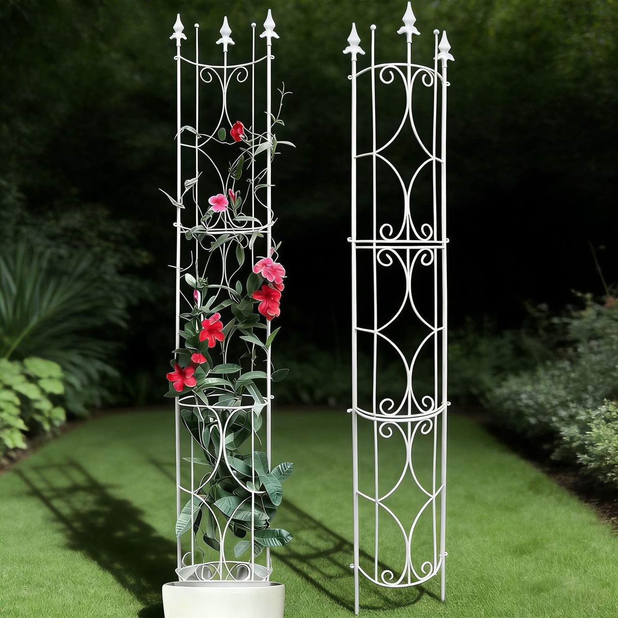 Thealyn Garden Trellis 2 Pack 72'' H x 12'' W Metal Plant Trellis