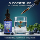 Clean Nutra Lutein and Zeaxanthin Eye Vitamins Supplement Lycopene Astaxanthin Bilberry Liquid Drops | Organic Astaxanthin Daily Lutein for Eyes Health Support Vitamin Minerals Extract | 60 Servings