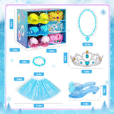 Meland Princess Dress Up for Girls - Princess Toy Gift for Toddler Kids Girl Age 3,4,5,6 Year Old for Birthday Christmas Halloween